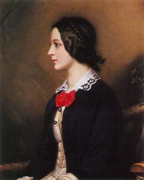 約瑟夫 卡爾 斯蒂勒 Portrait of Marie Dietsch